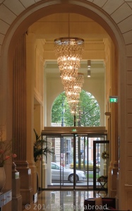 Entrance to the lobby lounge