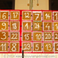 Advent calendar made of gingerbread, Palais Hansen Kempinski, Vienna